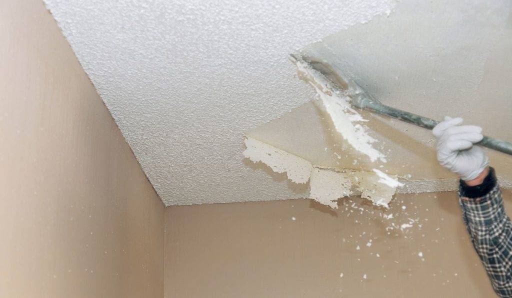 asbestos popcorn ceiling removal